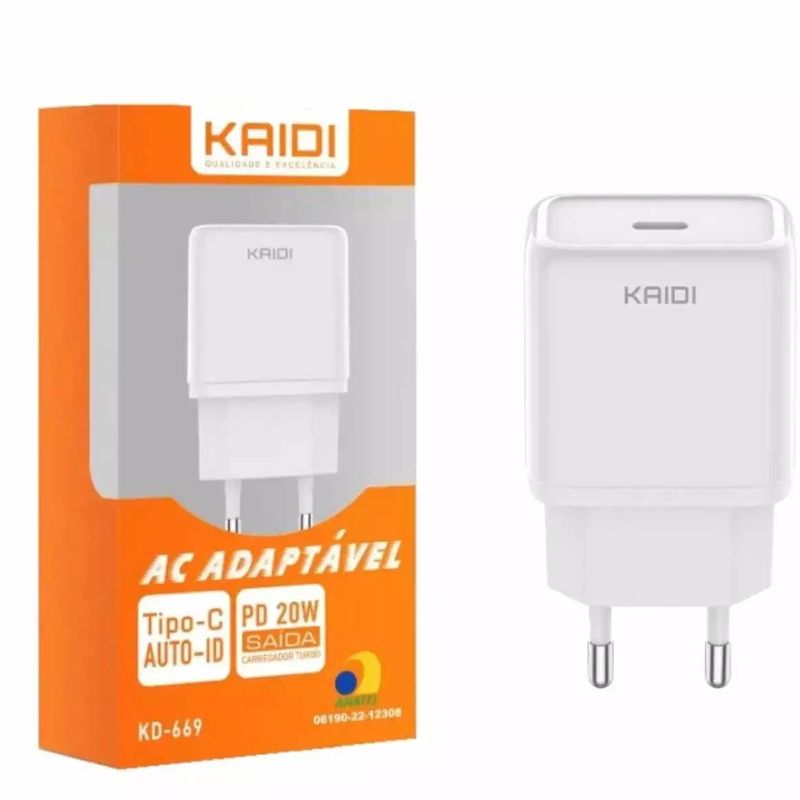 Carregador Turbo 20W USB-C