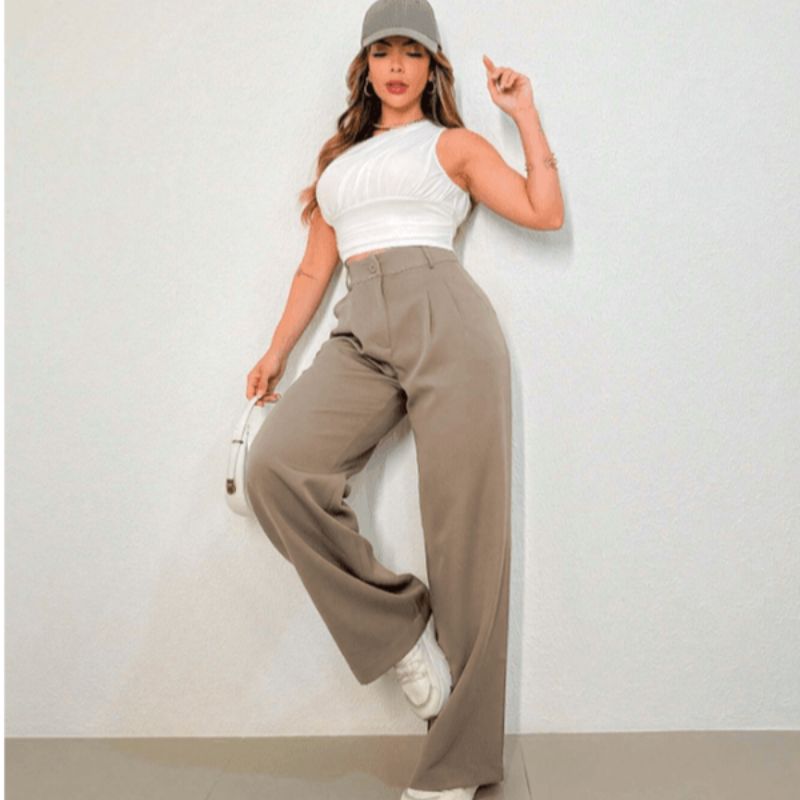 Calça Alfaiataria Feminina Cintura Alta