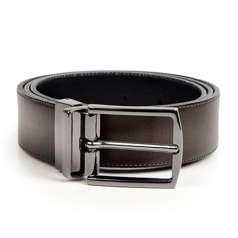 Cinto Masculino de Couro Dupla Face